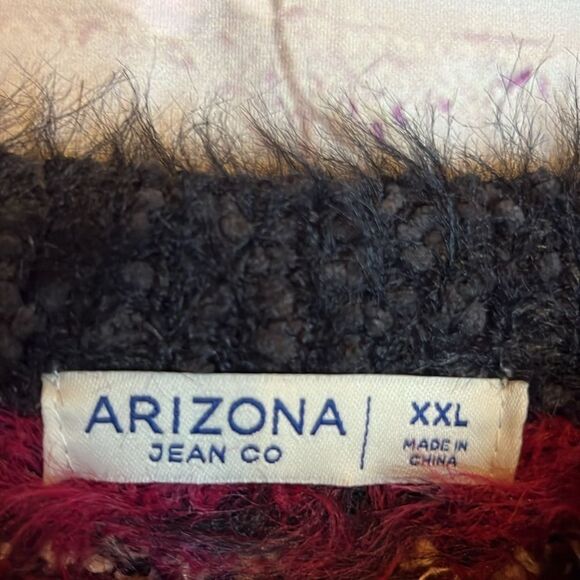 NWT JUNIORS XXL ARIZONA JEAN CO CROPPED  THICK,FUZZY ,SOFT Holiday SWEATER - Picture 10 of 12